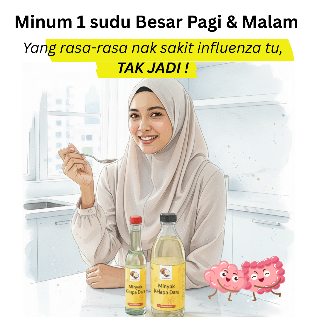 Minum 2 sudu VCO setiap hari